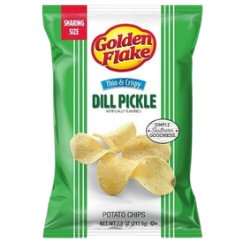 Golden Flake - Dill Pickle - Thin & Crispy