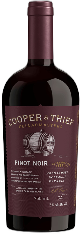 Cooper and Thief Brandy Barrel Aged Pinot Noir Red Wine