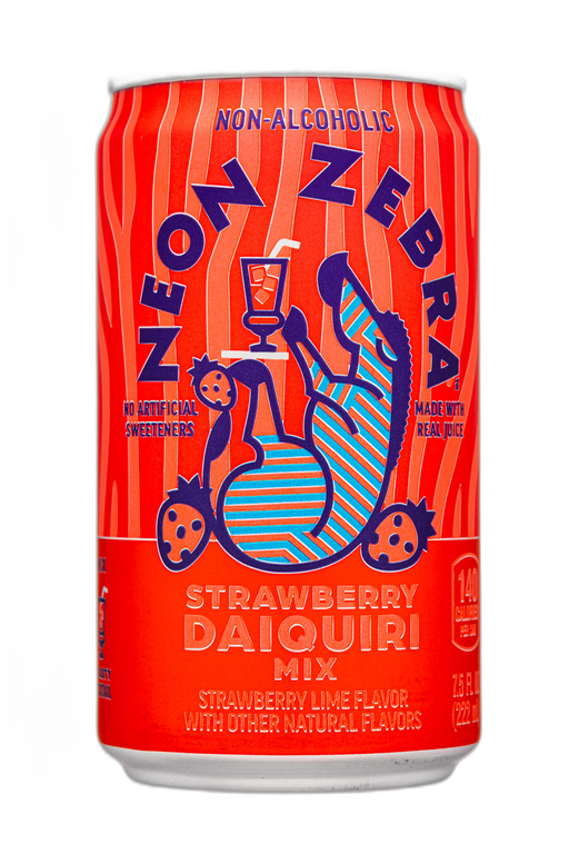 Neon Zebra Strawberry Daiquiri