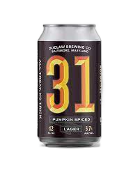 DuClaw 31 Pumpkin Spiced Lager