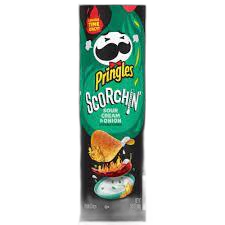 Pringles Scorchin Sour Cream & Onion