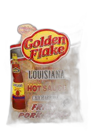 Golden Flake "Louisiana" Hot Sauce Chicharrones Fried Pork Skins