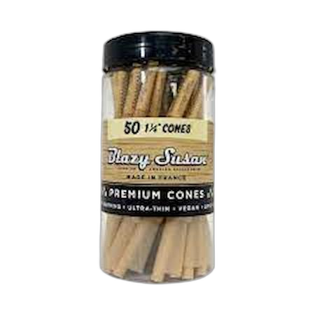 Blazy Susan Unbleached Pre Rolled Cones 1¼"