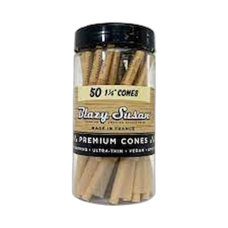 Blazy Susan Unbleached Pre Rolled Cones 1¼"