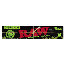 RAW King Rolling Papers Black Organic Hemp