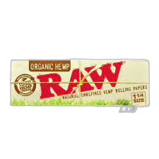 RAW 1 1/4 Rolling Paper Organic Hemp