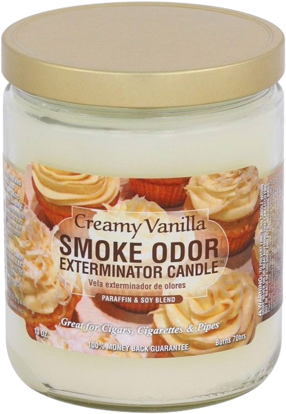 Smoke Odor Creamy Vanilla Candle