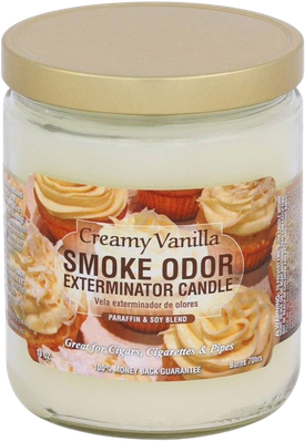 Smoke Odor Creamy Vanilla Candle