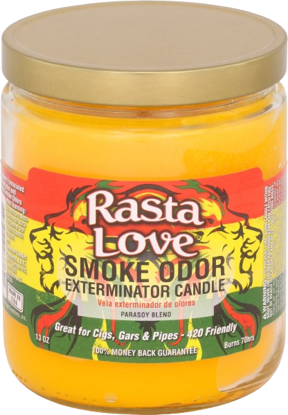 Smoke Odor Rasta Love Candle