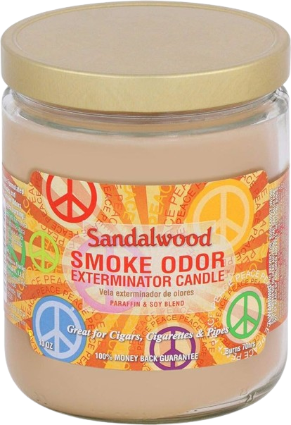 Smoke Odor Sandalwood Candle