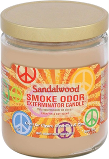 Smoke Odor Sandalwood Candle