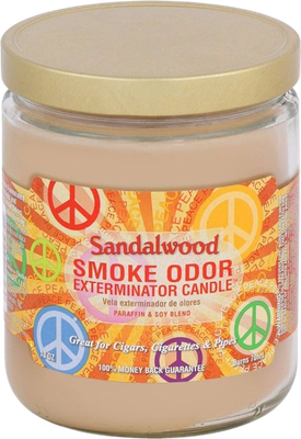 Smoke Odor Sandalwood Candle