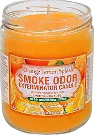 Smoke Odor Orange Lemon Splash Candle