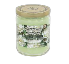 Smoke Odor Gardenia Delight Candle