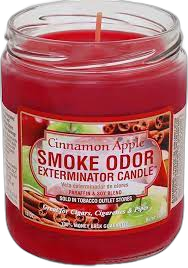 Smoke Odor Cinnamon Apple Candle