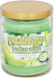 Smoke Odor Cool Cucumber Candle
