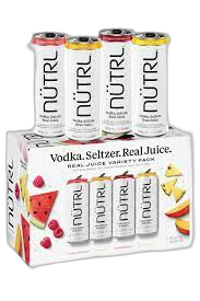NÜTRL Vodka Seltzer Fruit Variety Pack