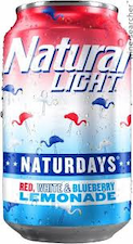Natural Light Red, White & Blueberry Lemonade