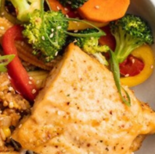 Salmon & Chicken Teriyaki