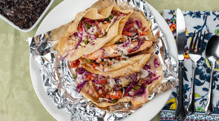 Blackened Salmon Tacos