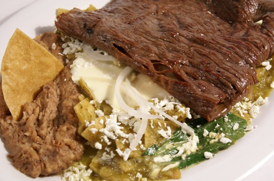 Chilaquiles with Steak