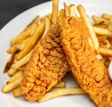 Chicken fingers with fries