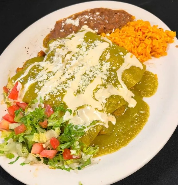 54. Shrimp Enchiladas