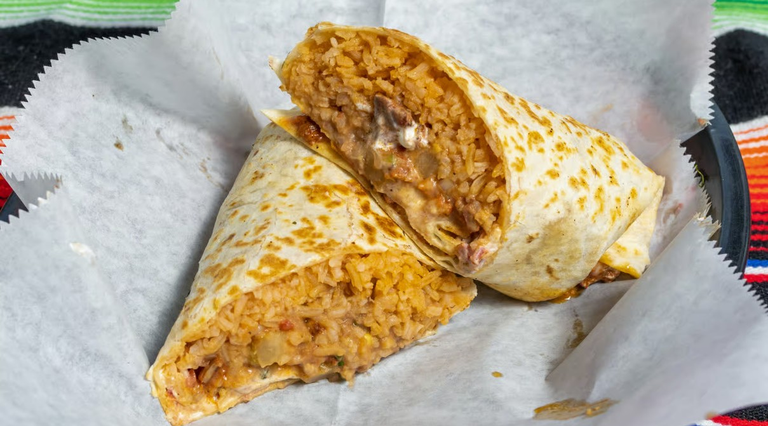 15. Beef or Chicken Burrito