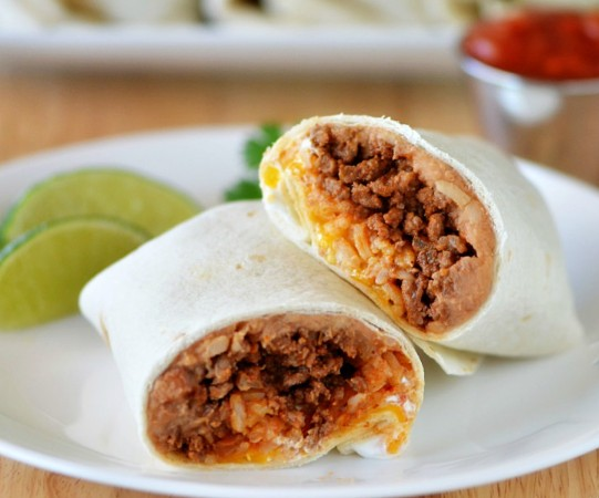 N. Beef and Bean Burrito